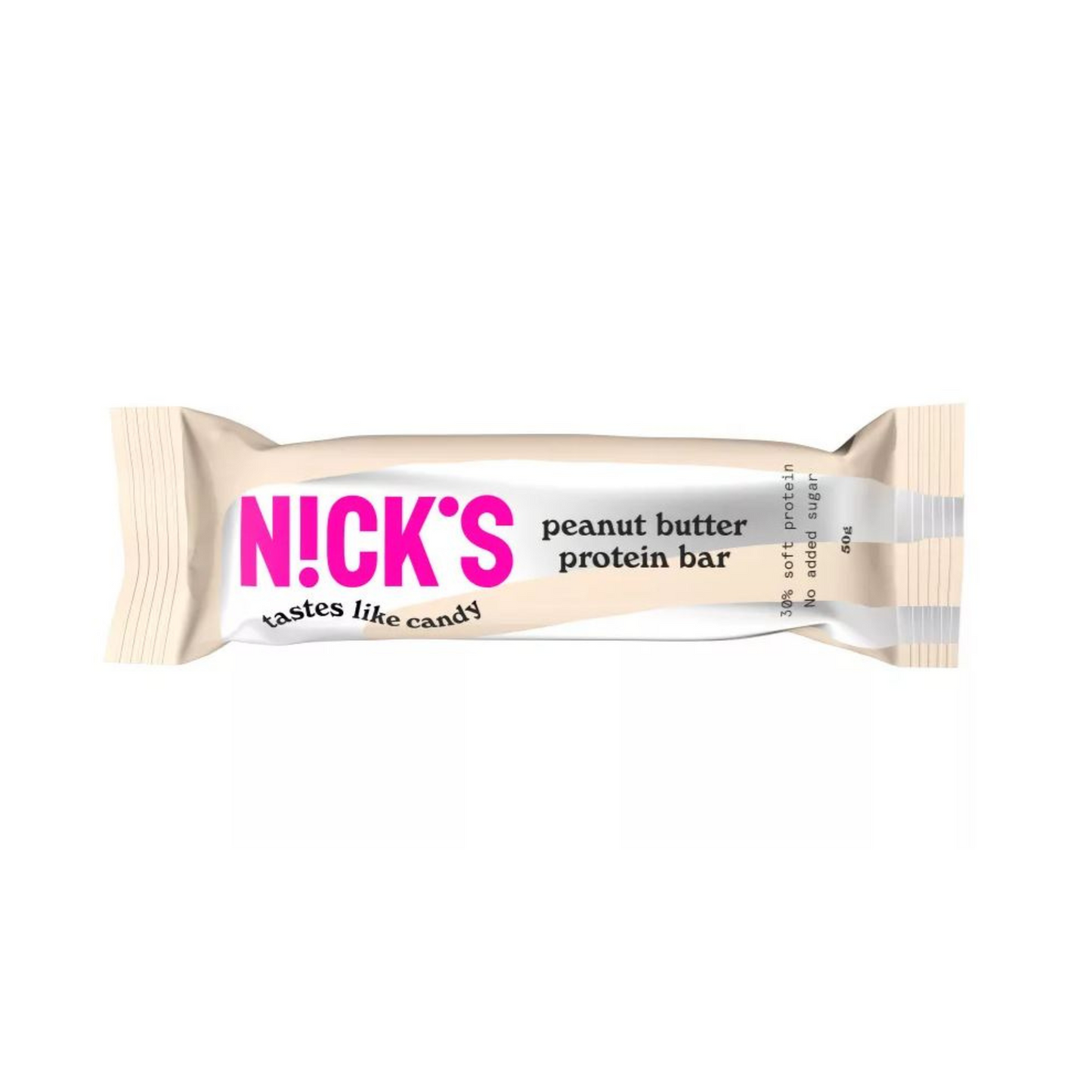 Nick's Peanutbutter proteinszelet, gluténmentes, cukormentes, magas fehérjetartalom, krémes íz, 50g.