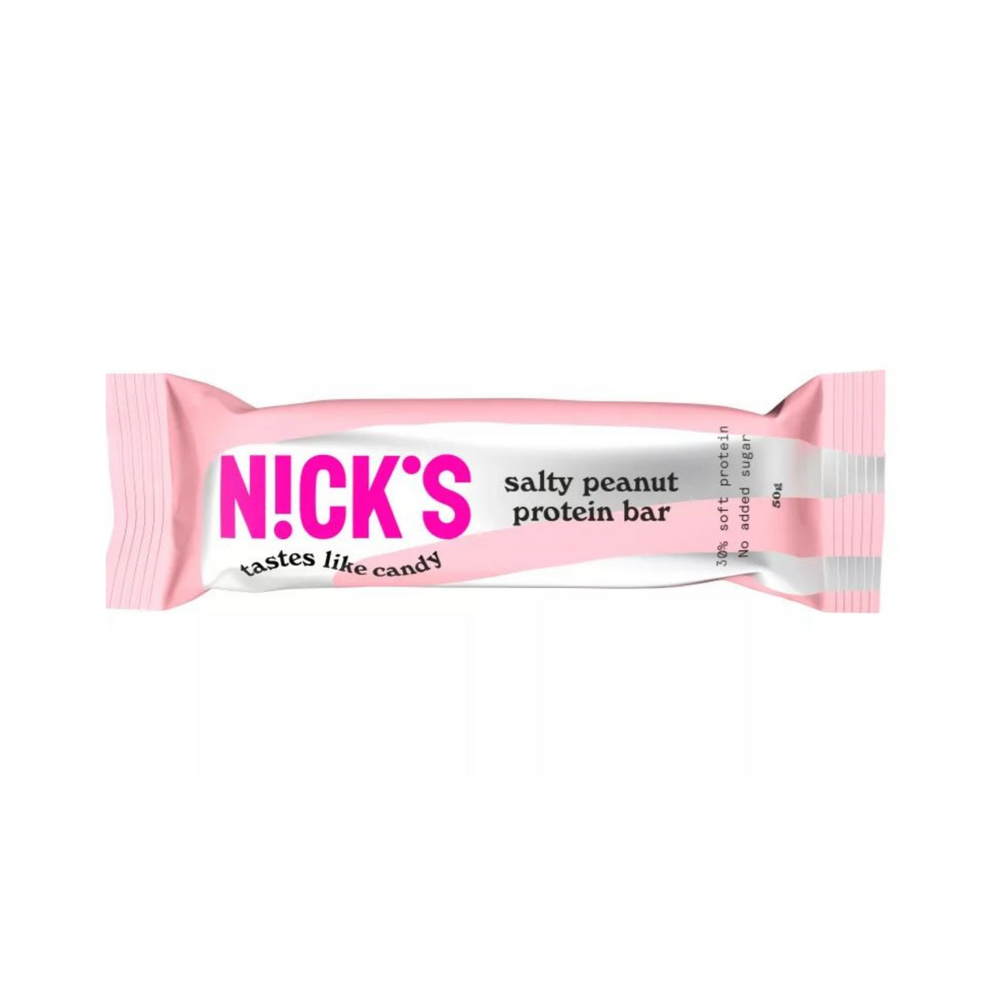 Nick's Salty Peanut proteinszelet, gluténmentes, cukormentes, sós földimogyoró és csoki íz, 50g.