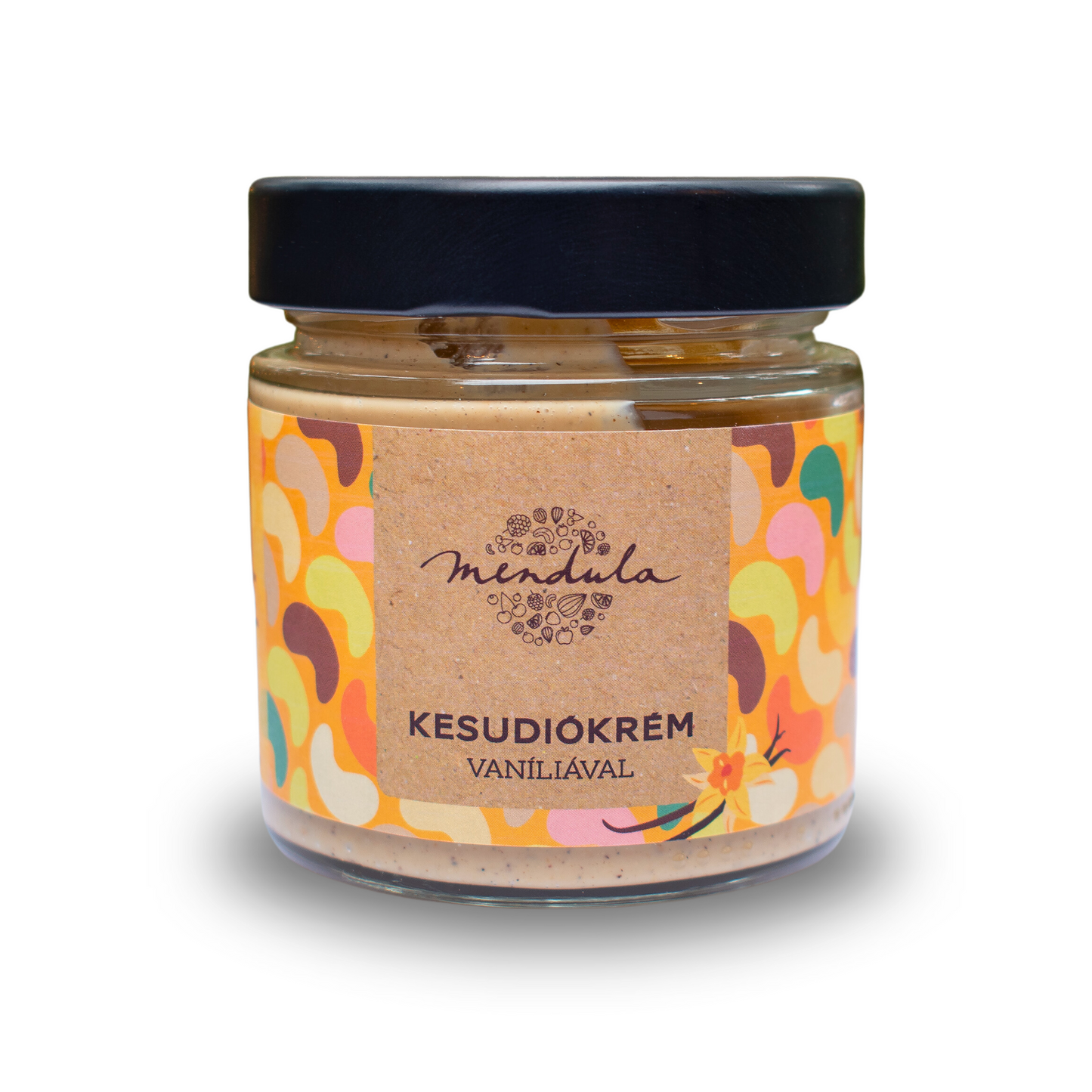 Mendula Kesudiókrém, vaníliával, természetes összetevők, vegán, gluténmentes, 180g