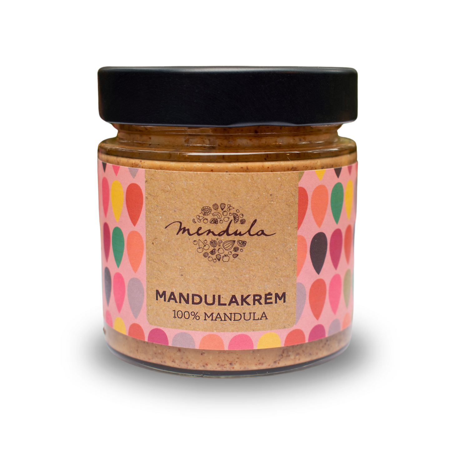 Mendula 100% Mandulakrém, enyhén pörkölt mandulából, gazdag E-vitamin és egészséges zsírok, 180g