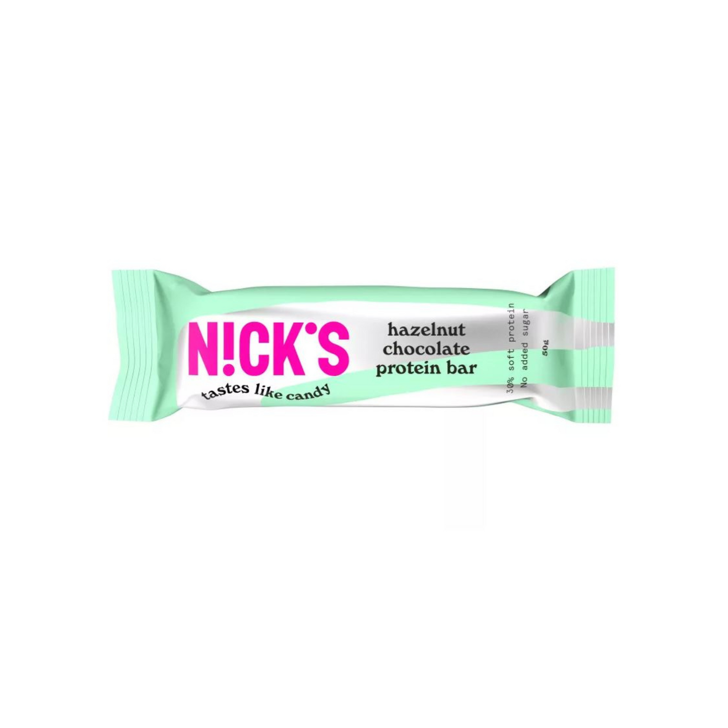 Nick's Hazelnut Chocolate proteinszelet, gluténmentes, cukormentes, ropogós mogyorós íz, 50g.