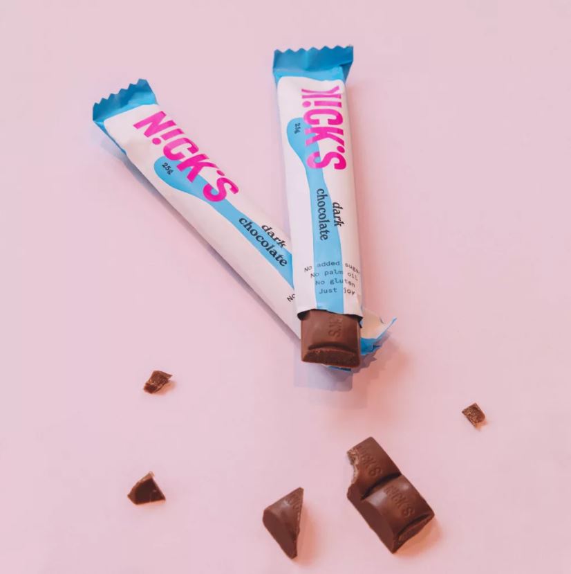 Nick's Dark Chocolate Étcsokoládé szelet 25g